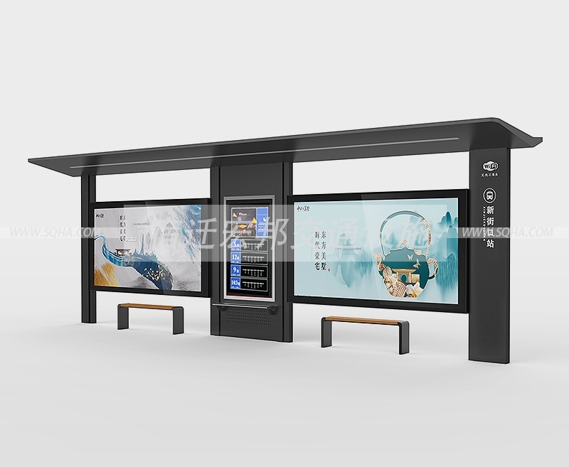 港灣式公交站臺(tái)候車亭 港灣式公交站臺(tái)候車亭